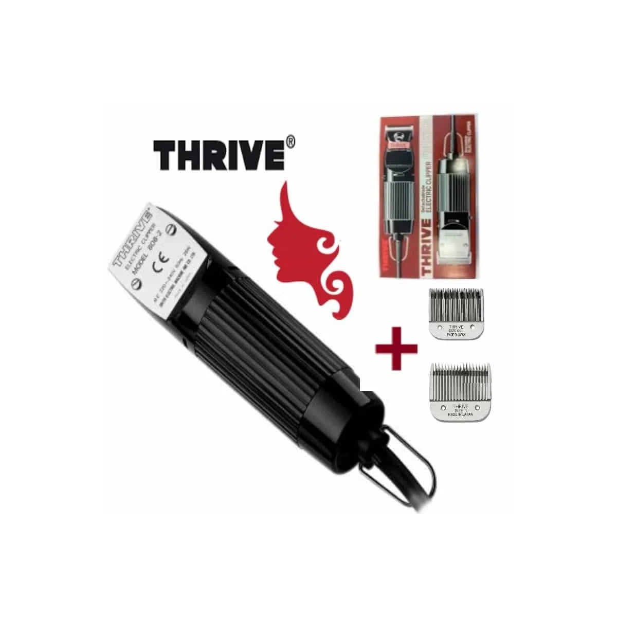 Thrive Japan 808-2 Electric Hair Clipper With Detachable Blades - Tashqila Thrive Japan 808-2 Electric Hair Clipper With Detachable Blades - Tashqila